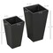Magnesium Oxide Stackable Outdoor Planter Set of 2 with Drainage Holes